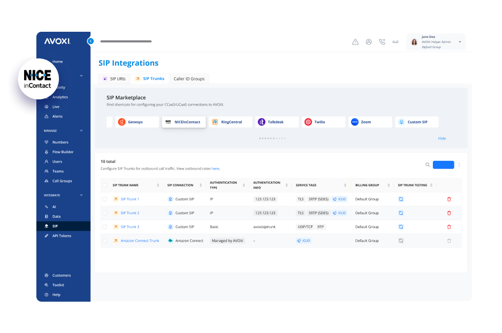 Nice in Contact Hero